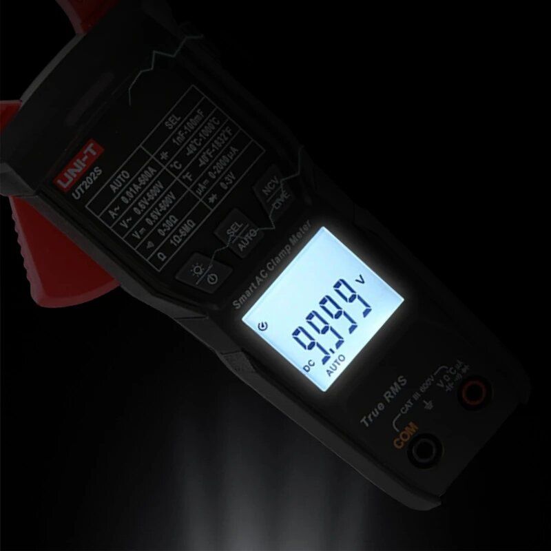 UNI-T Digital Clamp Meter UT202S AC 600A True RMS NCV
