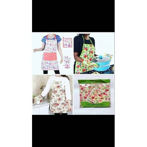 Kitchen Apron, Glove Heat Pad Set