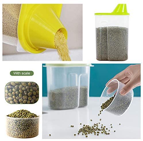 Food Storage Containers With Coloured Lids - 4 Pieces