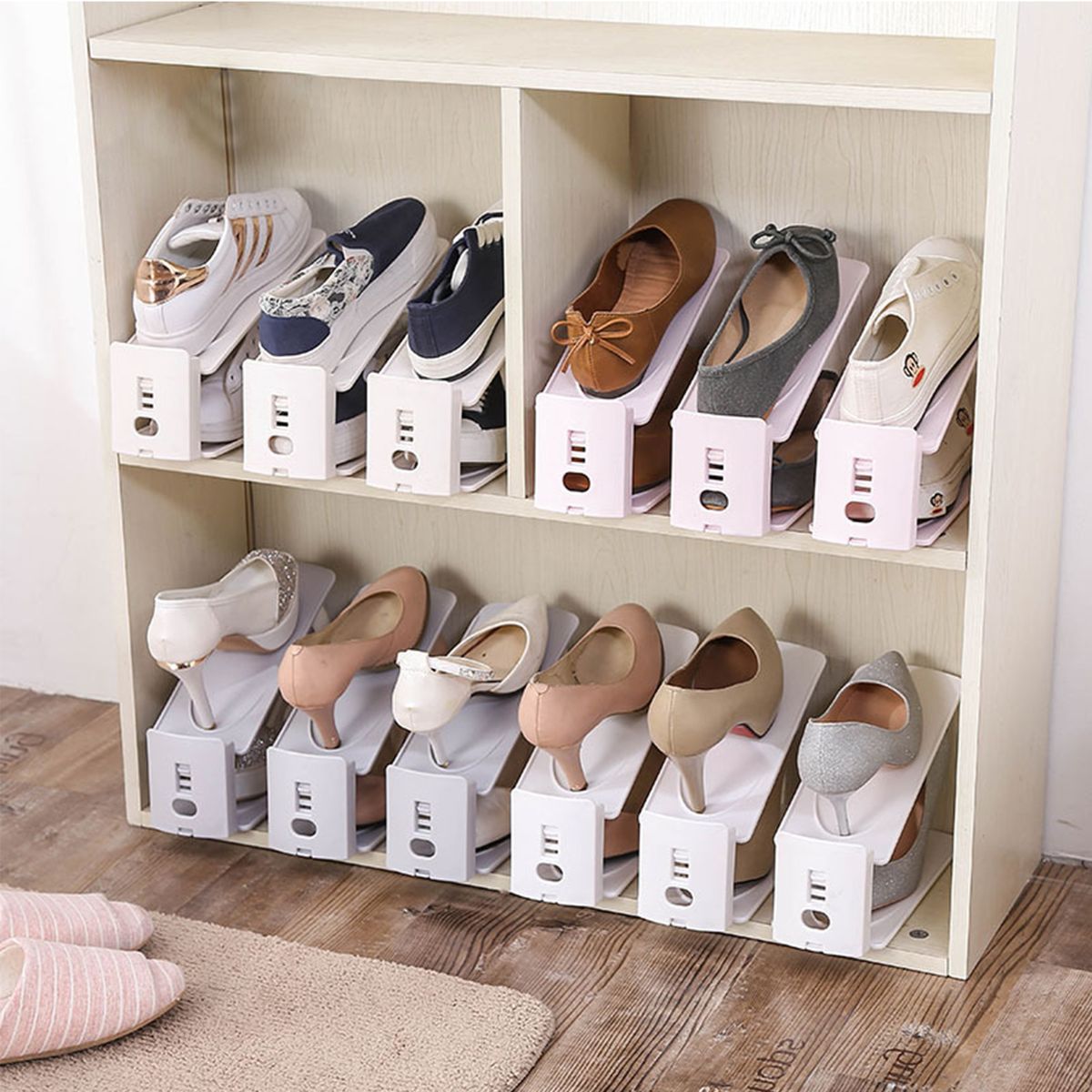 Shoe Slots Organizer Adjustable Shoe Slots Organizer Shoe