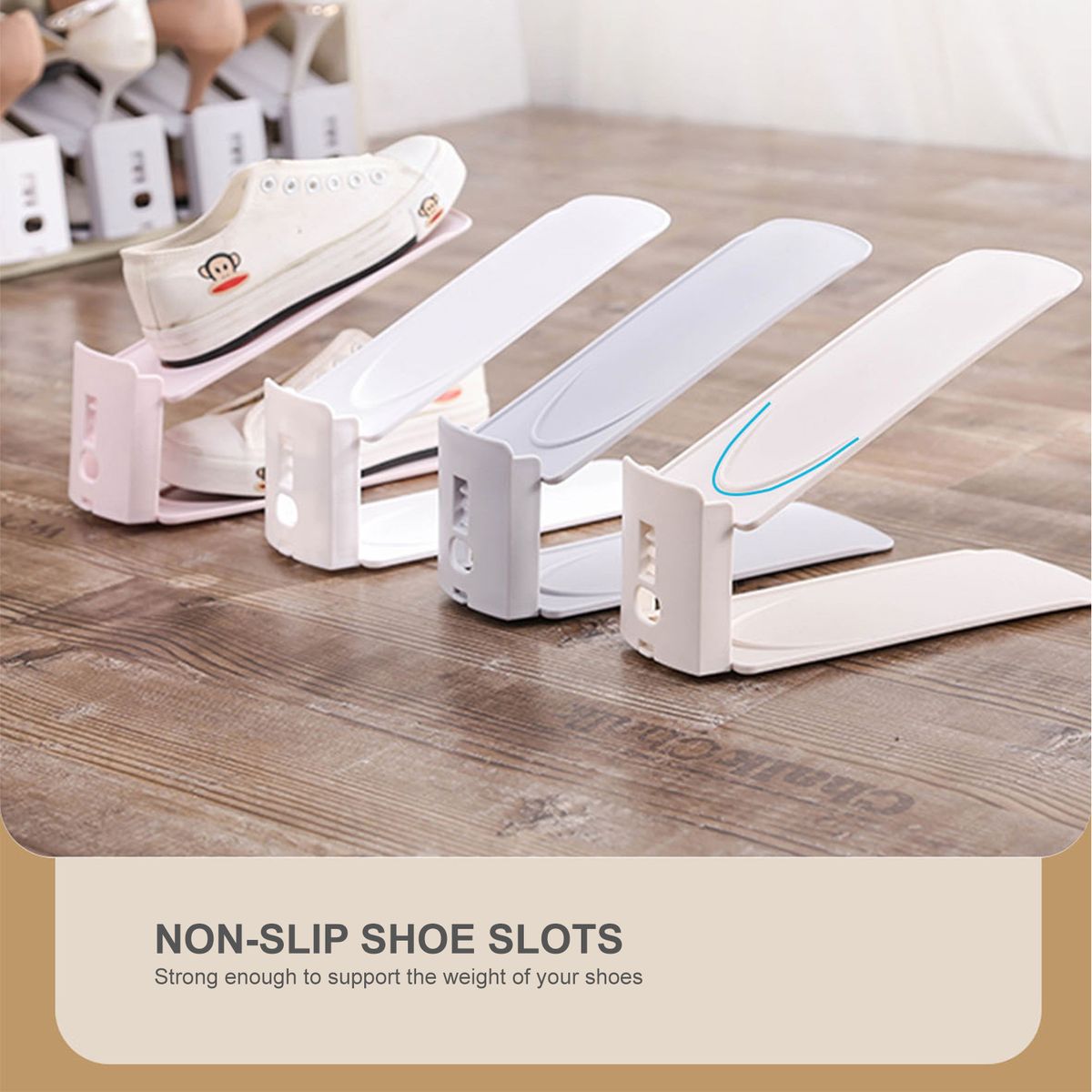Shoe Slots Organizer Adjustable Shoe Slots Organizer Shoe