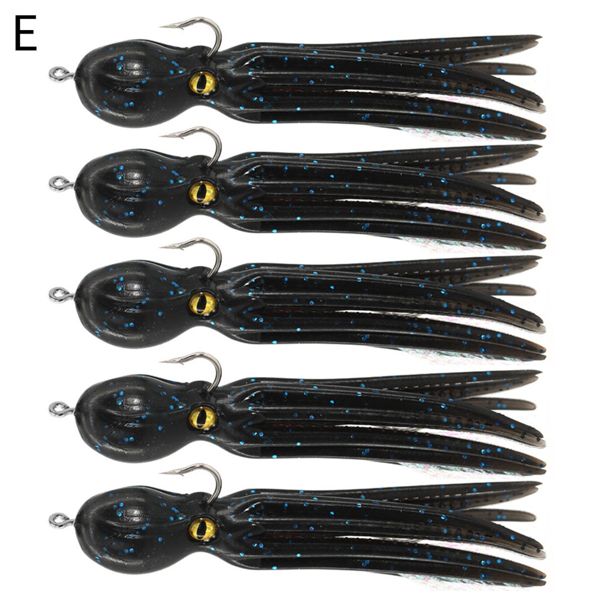 4Pcs 22g/11cm High Efficiency Octopus Hook Vivid Action-E