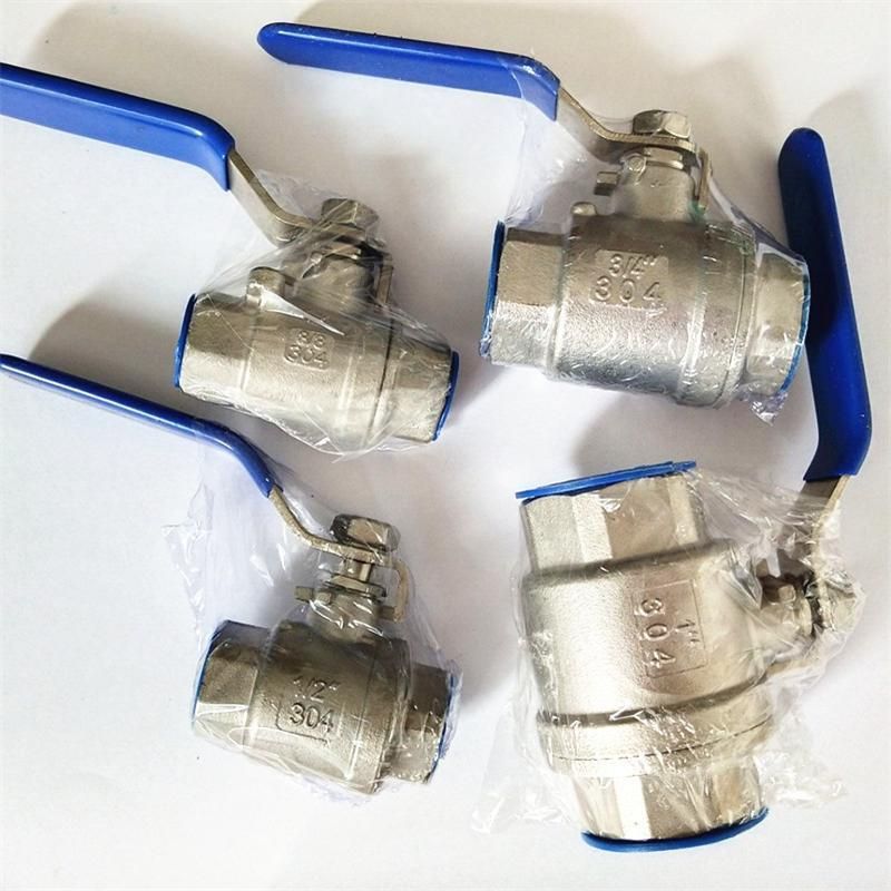 4 Points 6dn15dn20 Internal Thread Large Diameter Water Gas Valve Switch 304/316 Stainless Steel Two-Piece Ball Valve