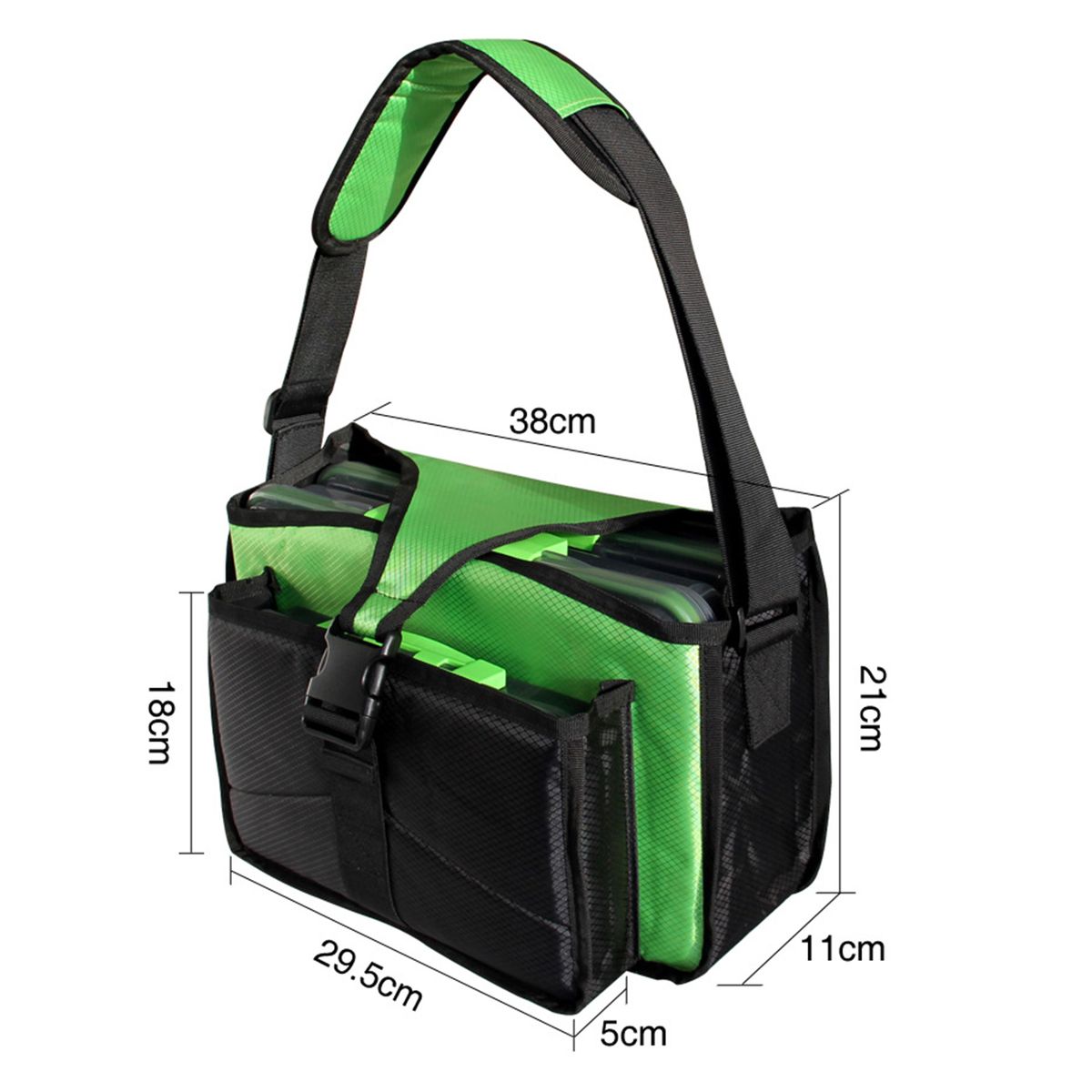 Portable Fishing Bag Two Carrying Methods Anti-scratch-Red