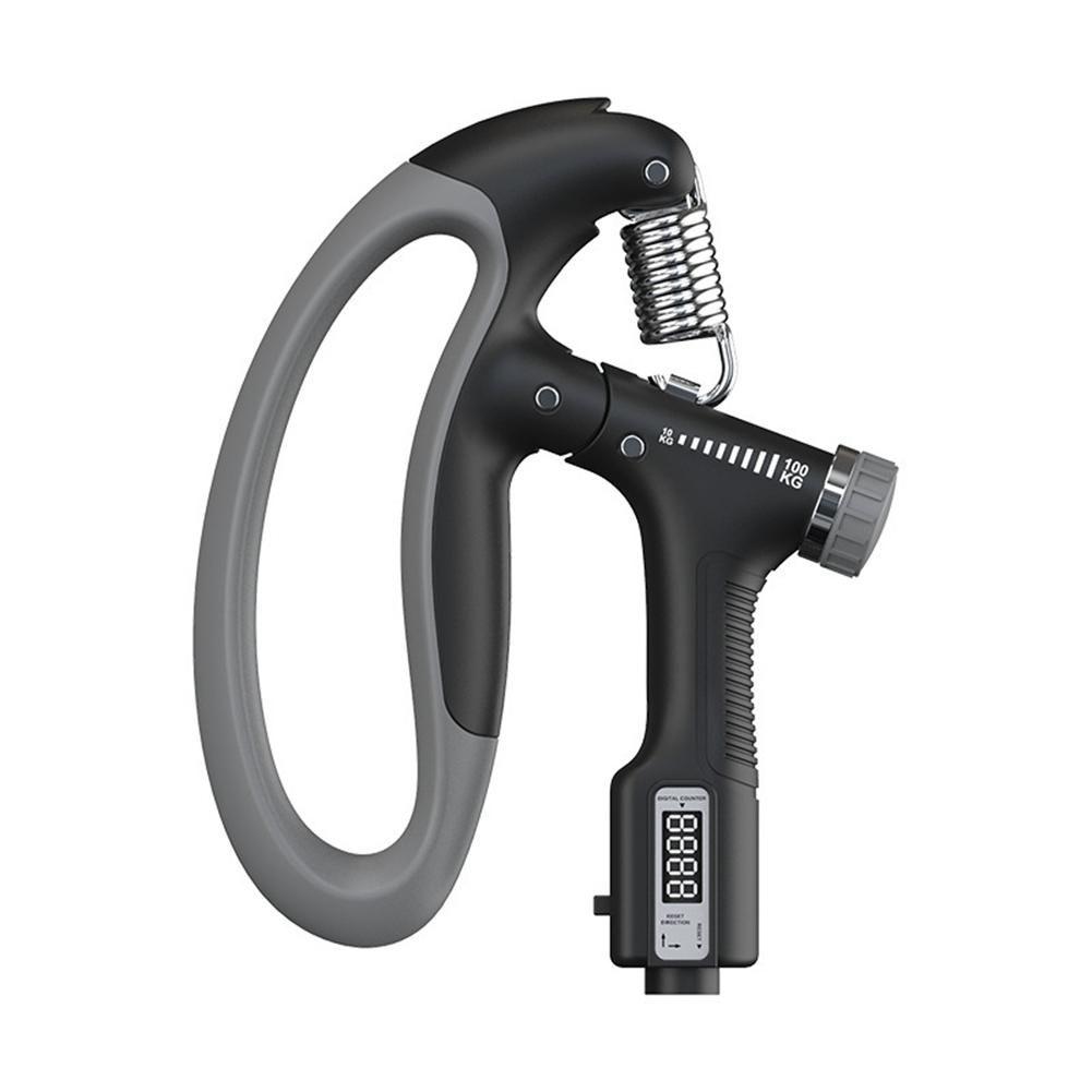 Hand Grip Strengthener Spring Grip 10-100KG Adjustable Countable Grip Arm Muscle Wrist Training Hand GripBlack