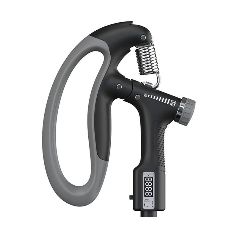 Hand Grip Strengthener Spring Grip 10-100KG Adjustable Countable Grip Arm Muscle Wrist Training Hand GripBlack