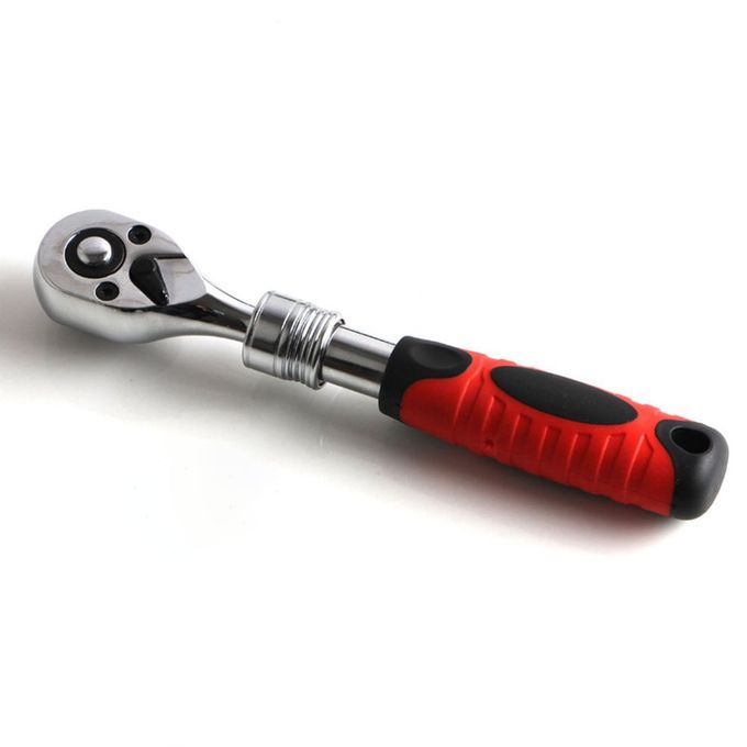 Rat Het So Ket Wren H Tool Fast  Agon  Asing Automobile Repair Large Medium Small Flying Teles Opi  Rat Het Wren H-red Black Silver-1/2 Telescopic Ratchet 12.5MM