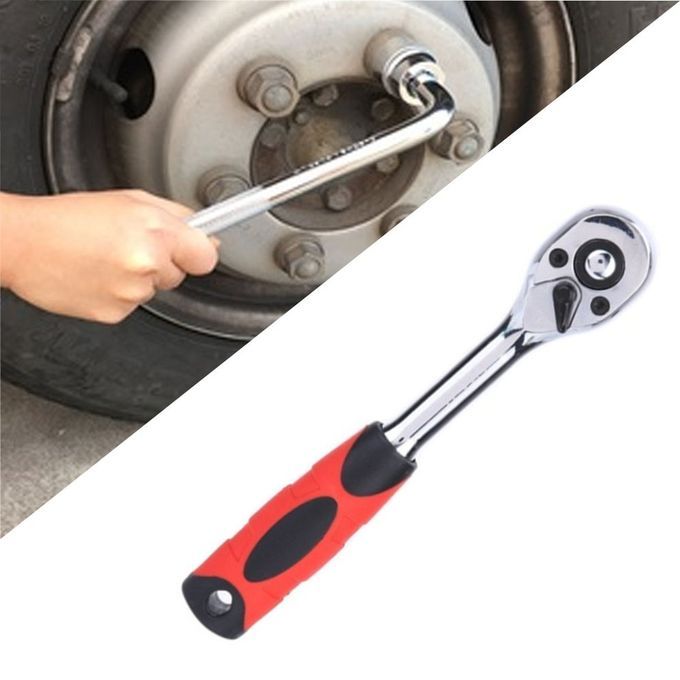 Rat Het So Ket Wren H Tool Fast  Agon  Asing Automobile Repair Large Medium Small Flying Teles Opi  Rat Het Wren H-red Black Silver-1/2 Telescopic Ratchet 12.5MM