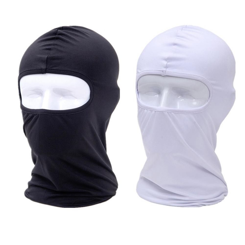 2Pcs Sun Protection Dust Proof Breathable-Black + White