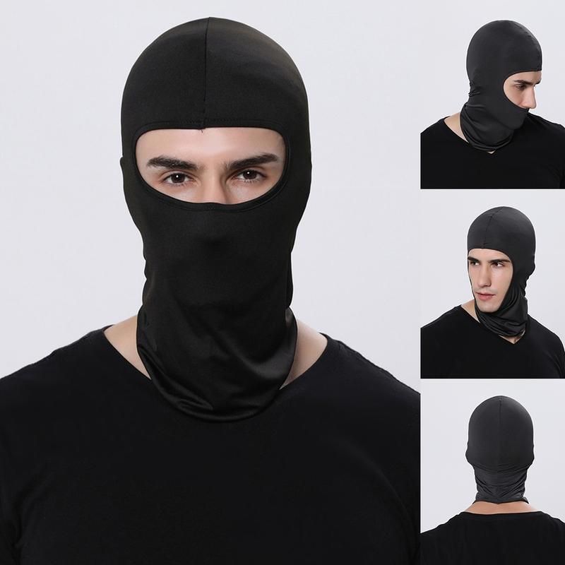 2Pcs Sun Protection Dust Proof Breathable-Black + White