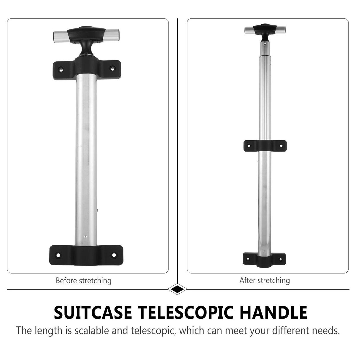 Handle Luggage Suitcase Rod Telescopicreplacement Out Case Repair Trolley Travel Parts Drag Telescoping Accessory Part