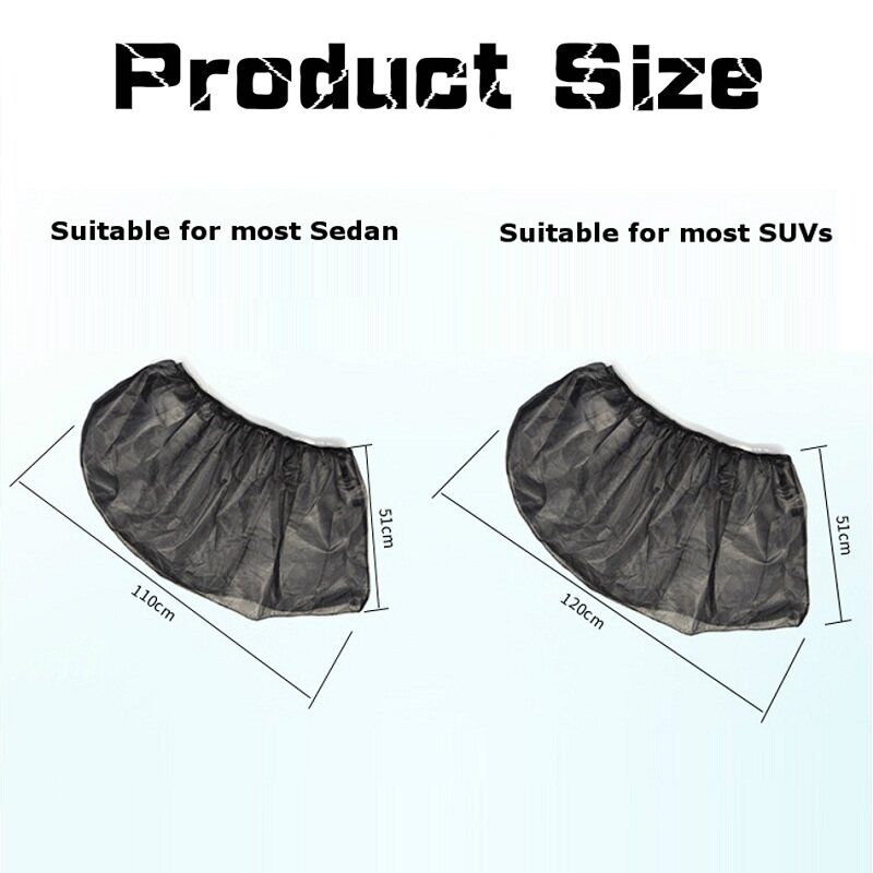 2Pcs Car Window Sunshade Curtains Anti-Mosquito Net Sun Protection Visor Screen Mesh SUV