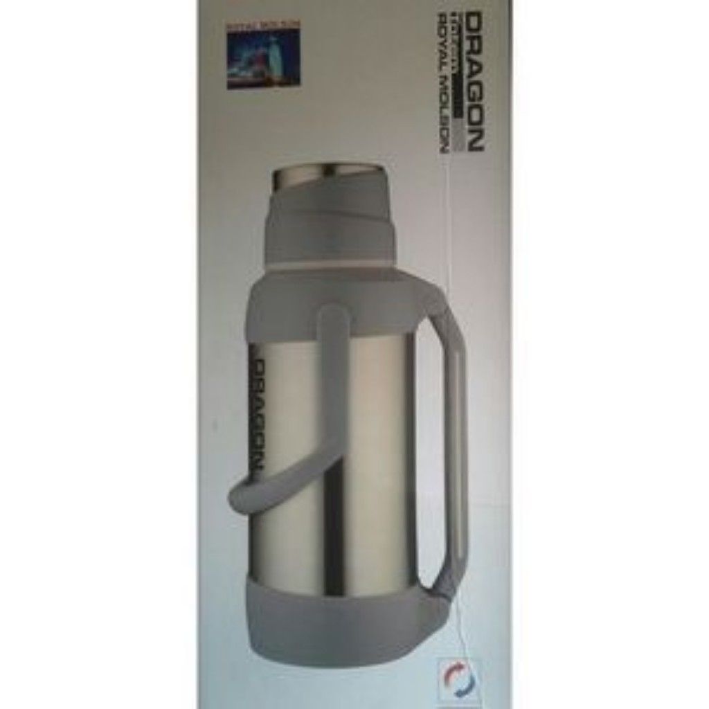 STAINLESS STEEL & GLASS BOTTLE HOT/COLD WATER FLASK- 3.2L
