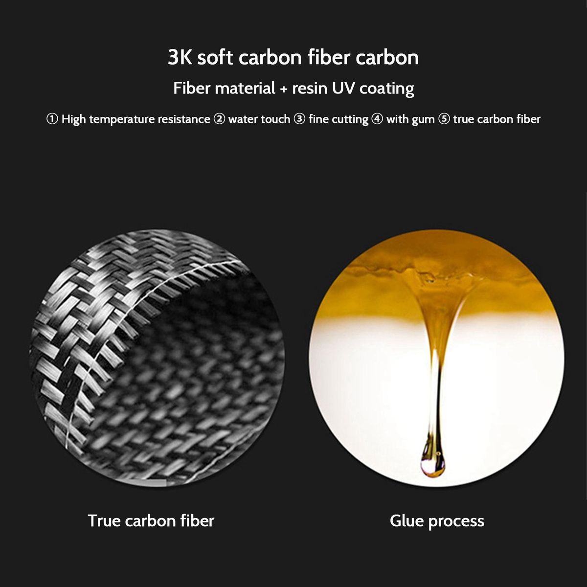 Car Carbon Fiber Rear Cover Sticker for - 2010-2016