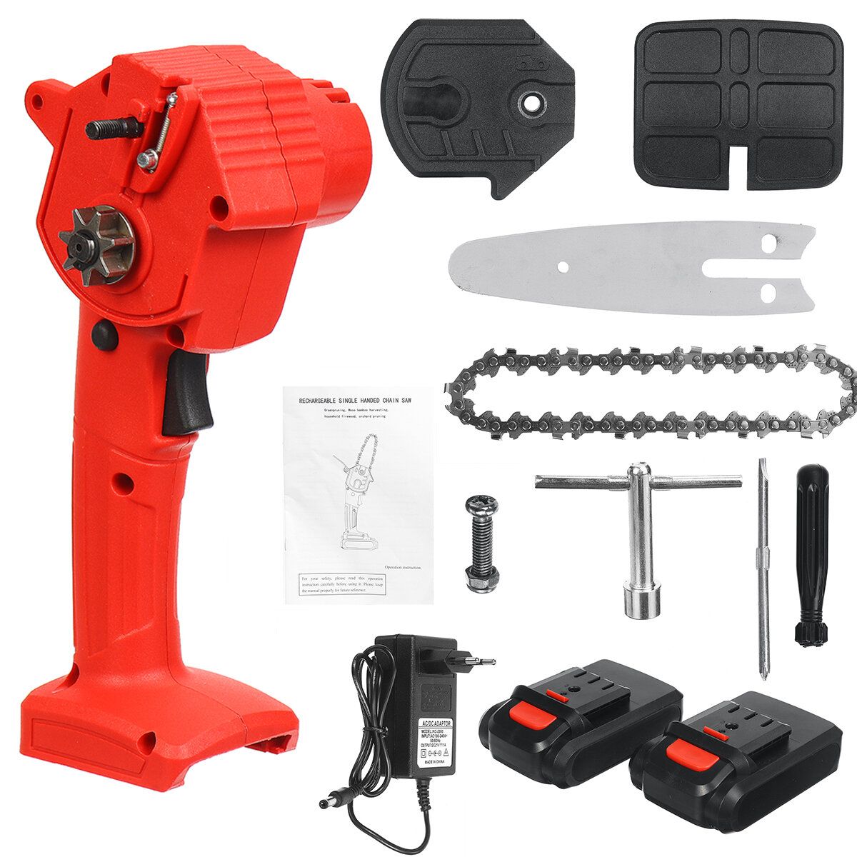 1600W 21V 4Inch Rechargeable Electric Chain Saw Handheld