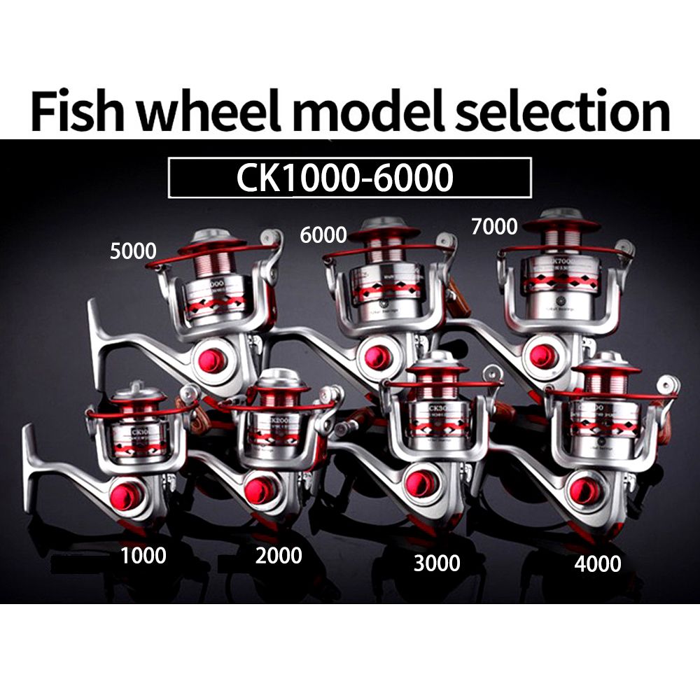 Metal Spool Spinning Fishing Reels Ck1000-7000 Fly