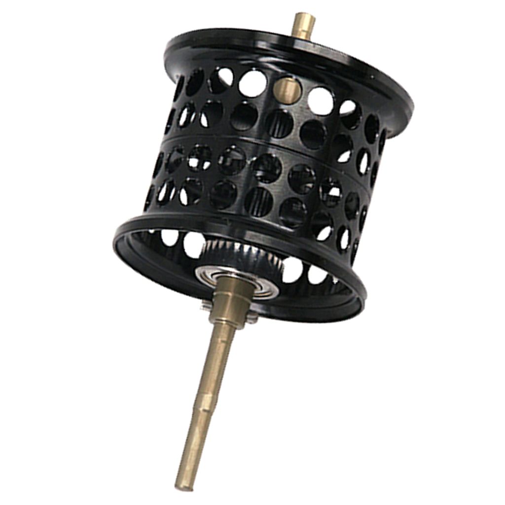 Aluminum Spool For Baitcasting Bait Casting  Water Drop Black