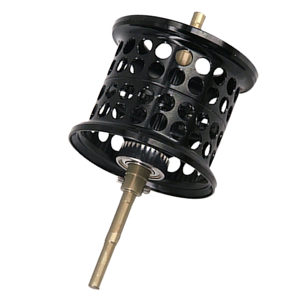 Aluminum Spool For Baitcasting Bait Casting  Water Drop Black
