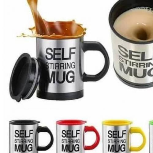 Automatic Self Stirring Stainless Steel Coffee Mug