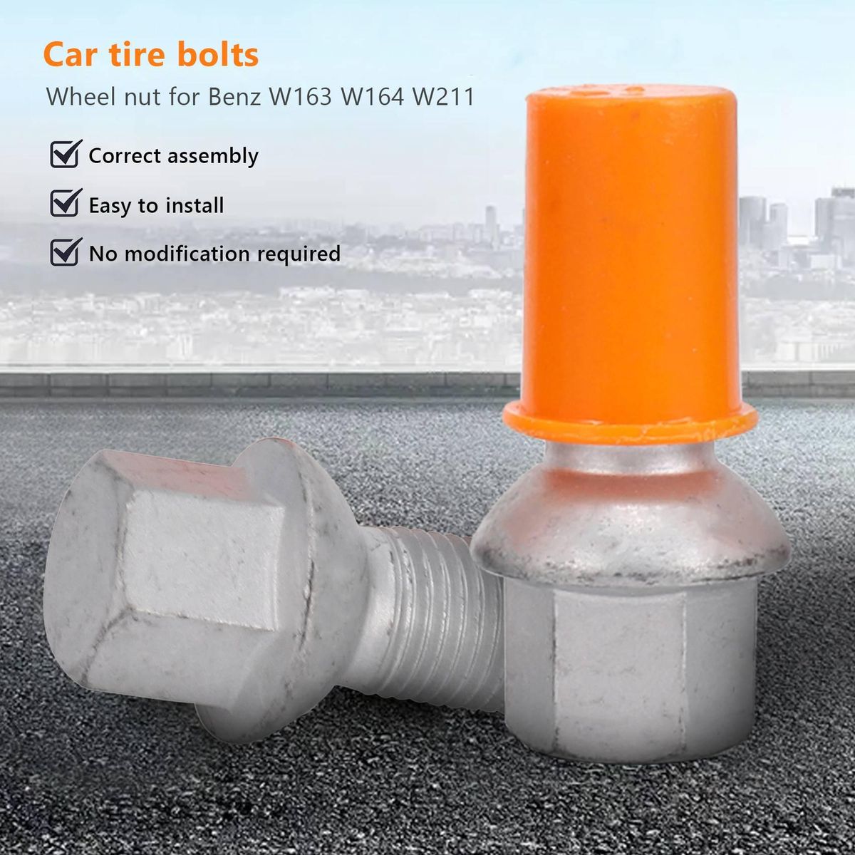20Pcs Wheel Lug Bolts Nuts 0009904907 for Mercedes W163