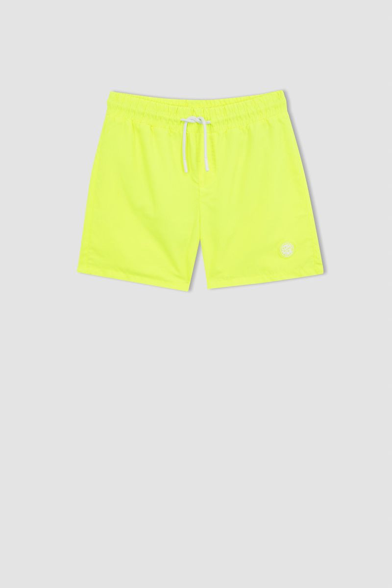 Boy Regular Fit Woven Swimming Short - Yellow