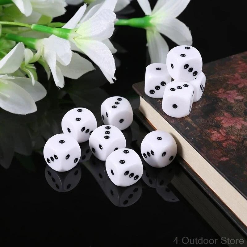 10Pcs 16mm D3 Six Sided Dices Beads ForRPG Poly Desktop Table Playing Games Ju26 20 Dropship