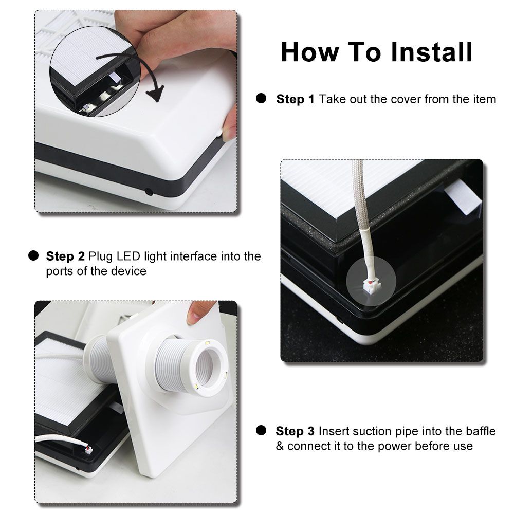 Double Use Nail Art Salon Suction Dust Machine Dust
