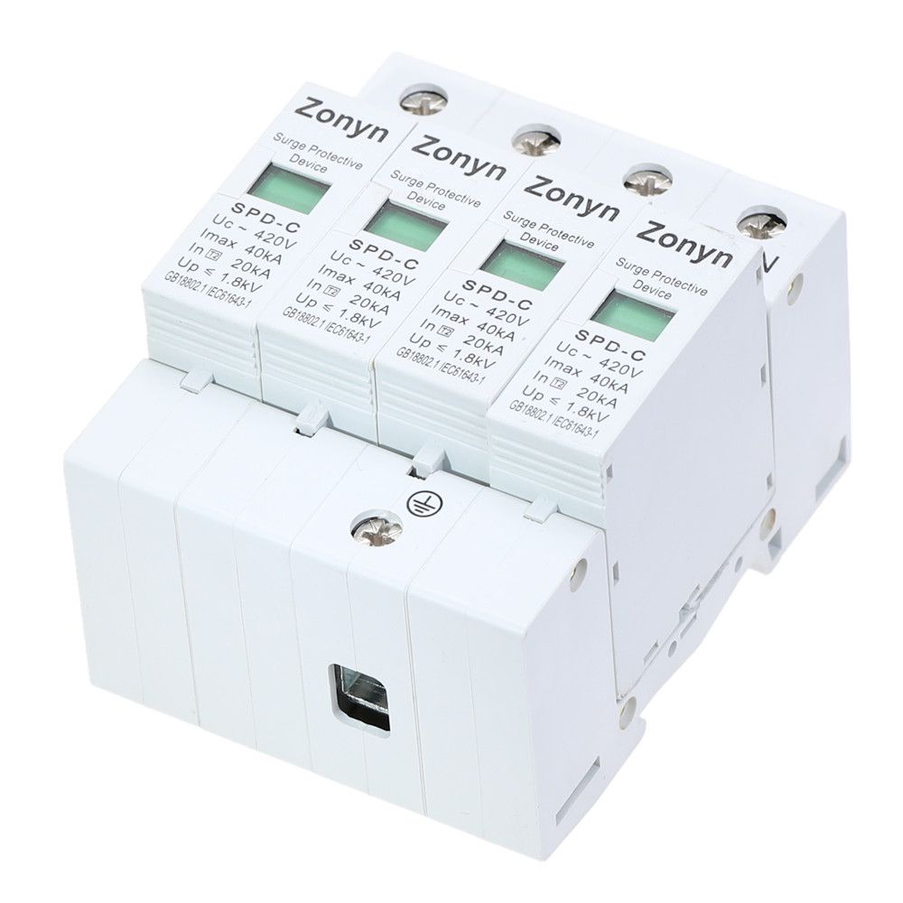 SPD 4P Protector House Quality 420V 20KA~40KA High Surge