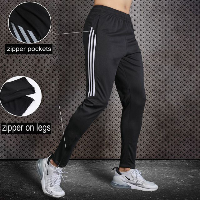 -New -Sport -Pants -Men -Running Black White_5XL(185-190cm)