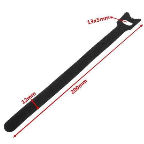1000pcs Black B Nylon Cable Ties Belt 12 X 200mm 0.5'' X 8''