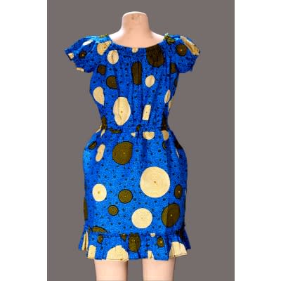 Off - Shoulder Ankara Dress