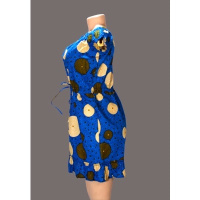Off - Shoulder Ankara Dress