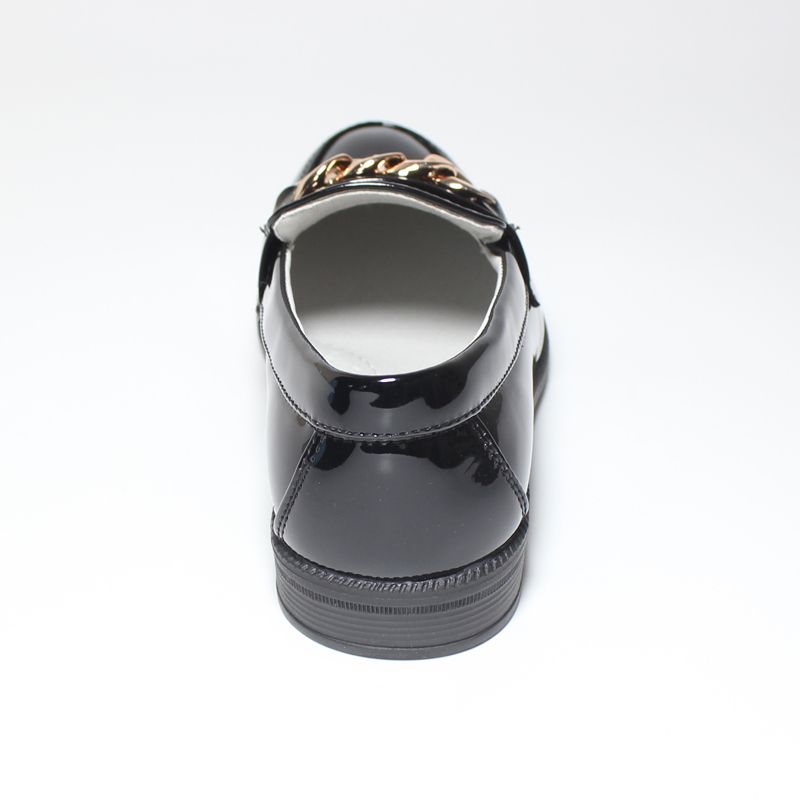 Kid Boys Formal Smart Slip On Faux Leather Shoes-Black