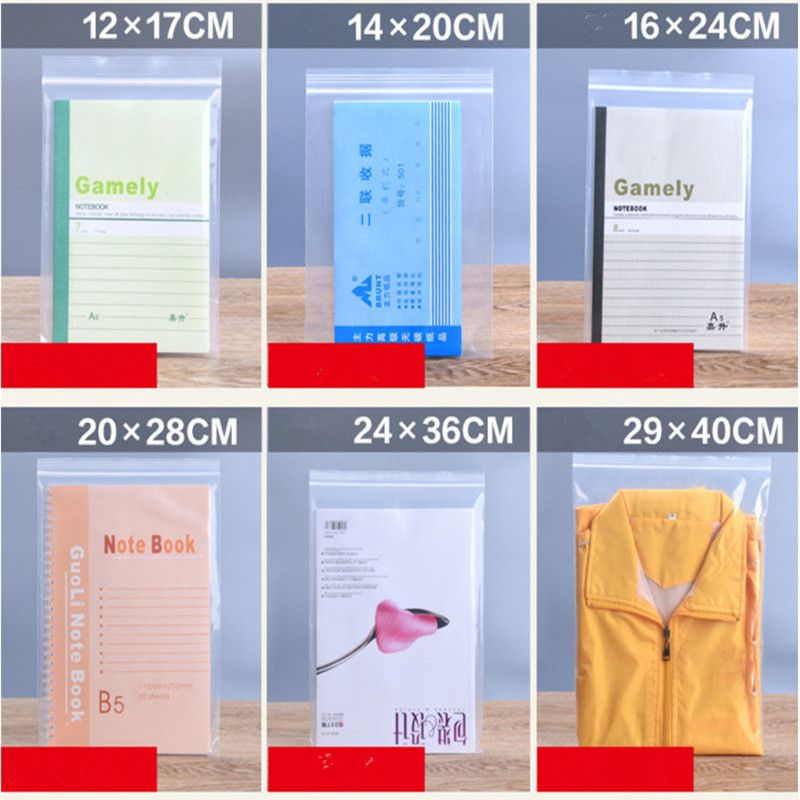 50pcs/pack Jewelry Transparent Storage Bag Ziplock Zip Lock