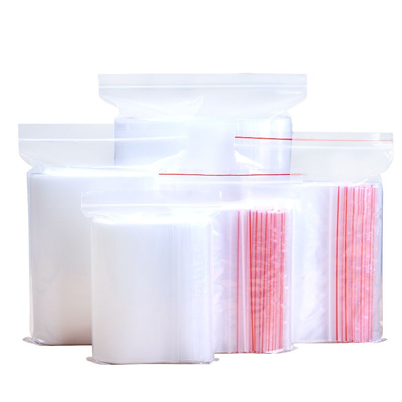 50pcs/pack Jewelry Transparent Storage Bag Ziplock Zip Lock