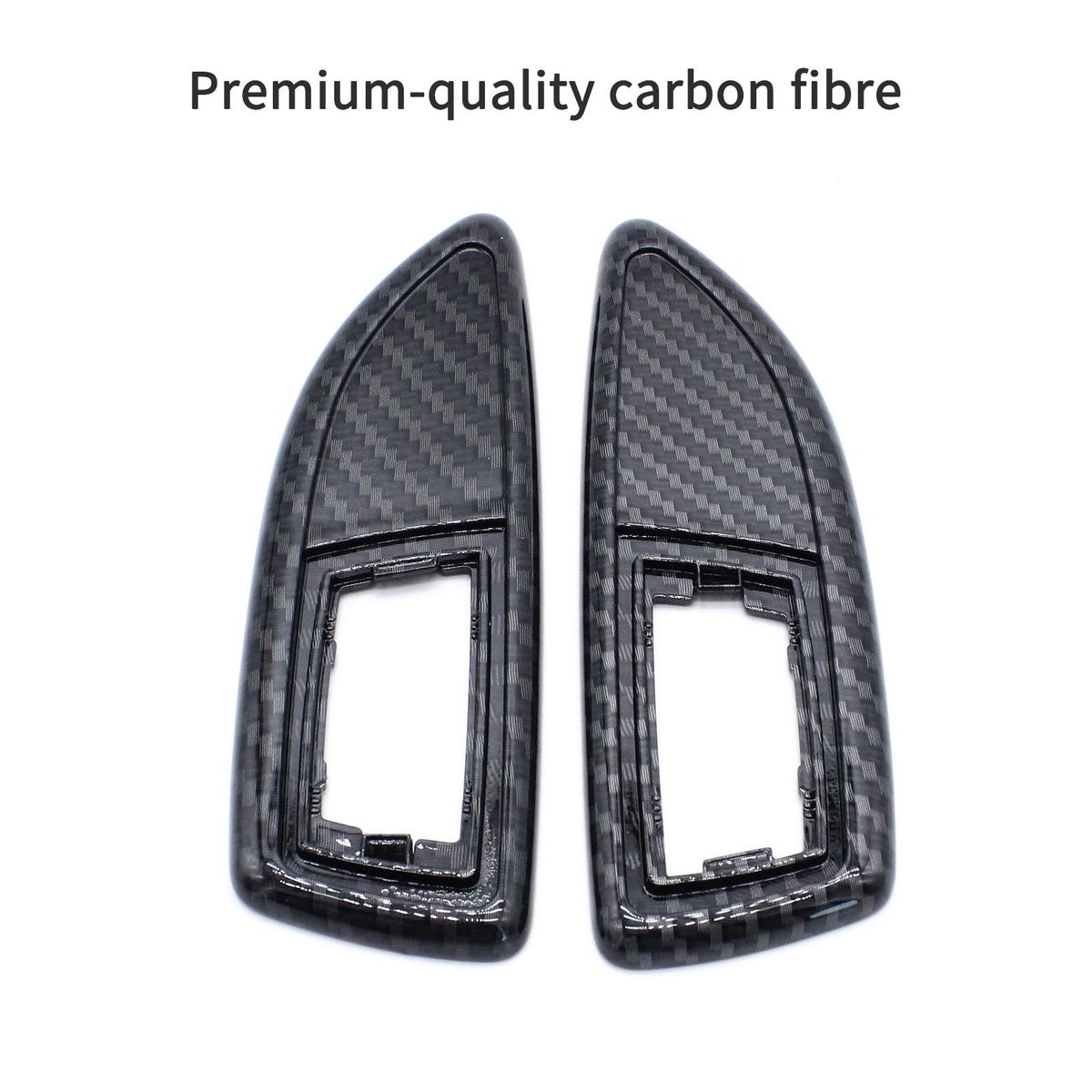 Auto Side Indicator Frame Side Wing Indicator Surrounds 2 PCS Carbon Fibre Effect Replacement for Vauxhall Corsa VXR
