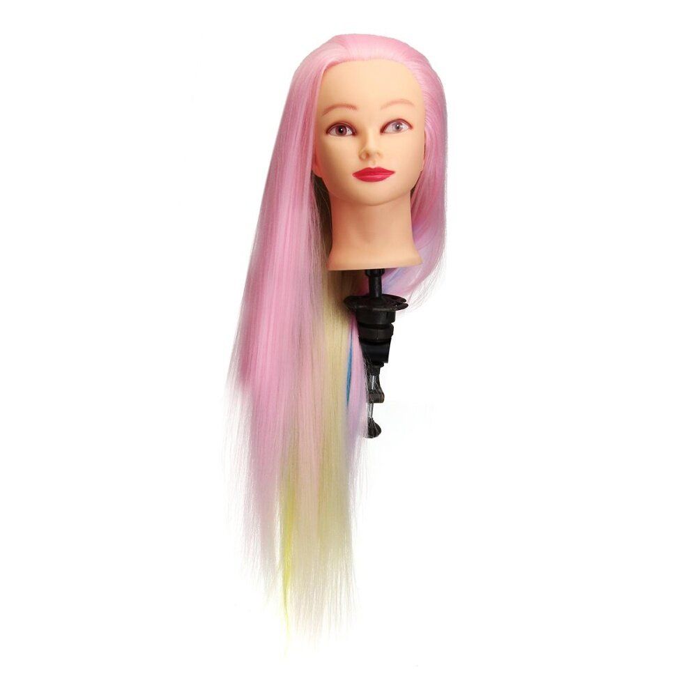 28" Salon Hairdressing Hair Training Practice Mannequin Doll Model Head Clamp