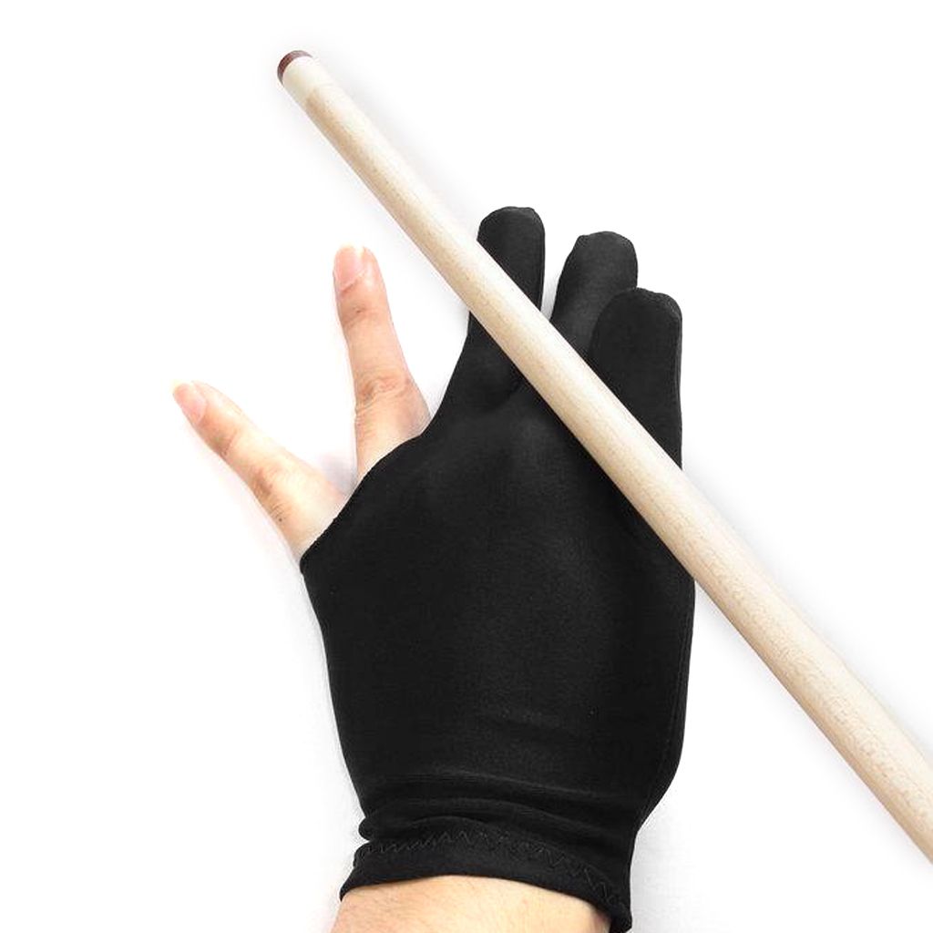 Set Of 10 Pieces 3 Finger Black Billiard For Left Hand + 2