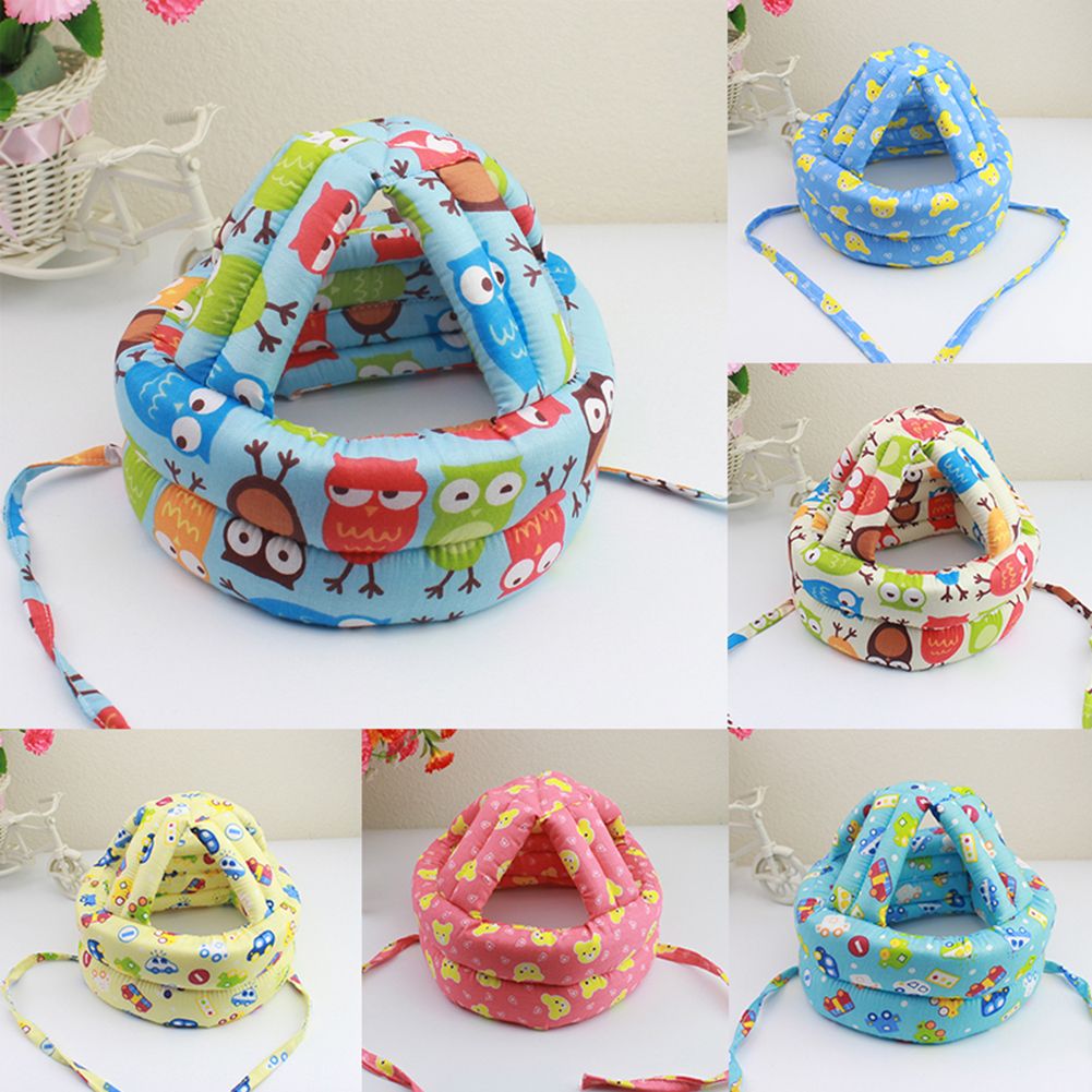 Newborn Baby Toddler Head Protective Helmet Hat-Blue Car