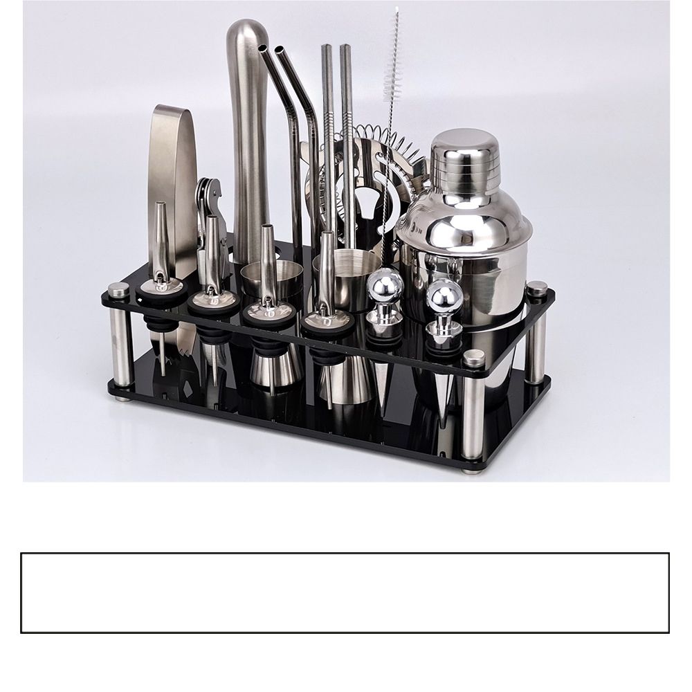 20pcs Cocktail Set Boston Shaker Mixer Stainless  Home&Bar