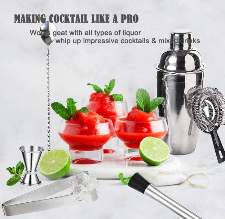 14 In1 Shaker Cocktail Set Bar Tools Barman Bartender Drinks