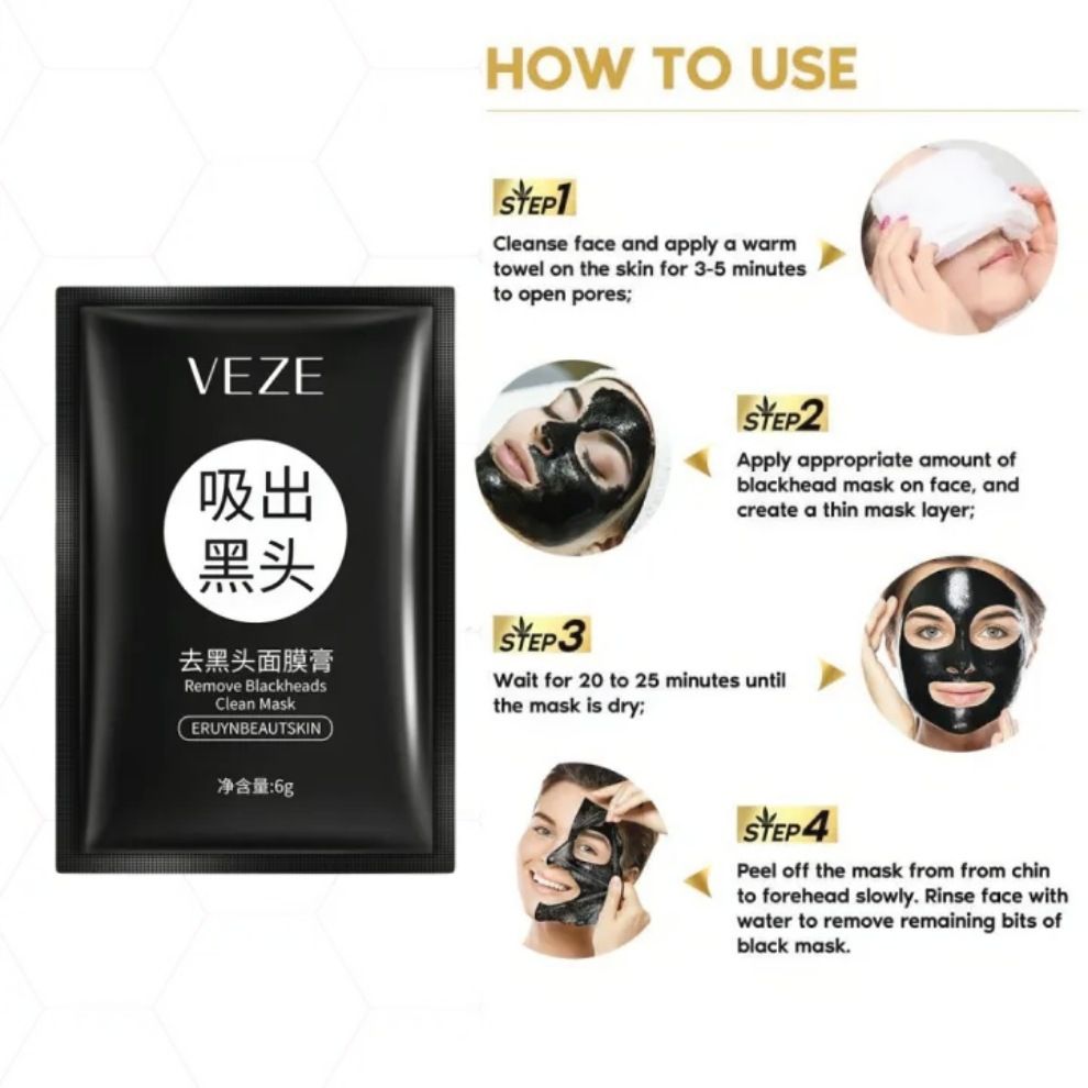 Blackhead Remover Charcoal   Peel Off Mask (Removes Blackheads, Whitehead, Instantly Shrink Pores )