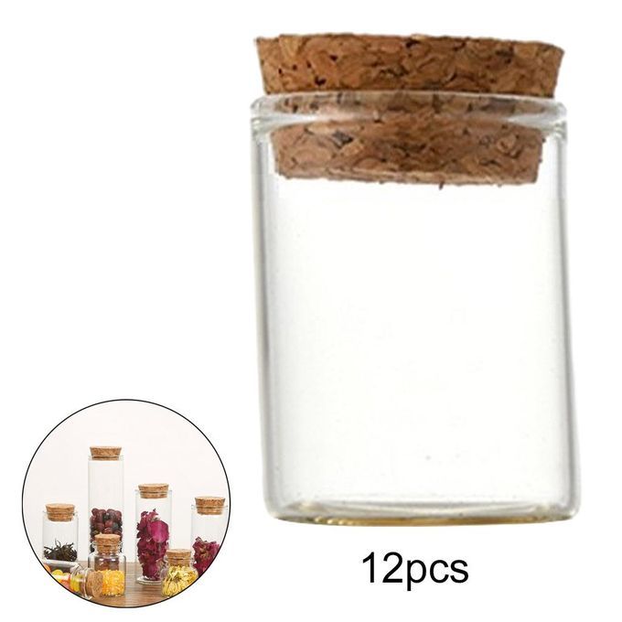 12x Wholesale Lots Small Glass Bottles Empty Clear Vials With 15ml