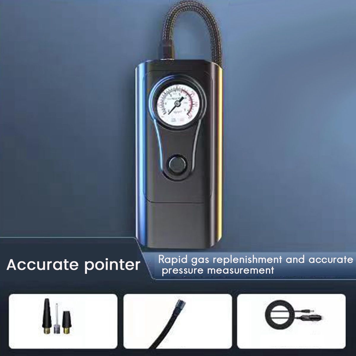 Tyre Inflator Pump Car Air Compressor Car Rechargeable Inflator Pump