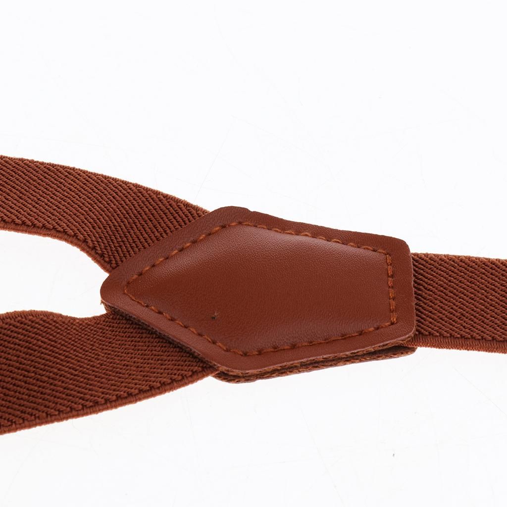Baby Boys Adjustable Elastic Suspenders Brown