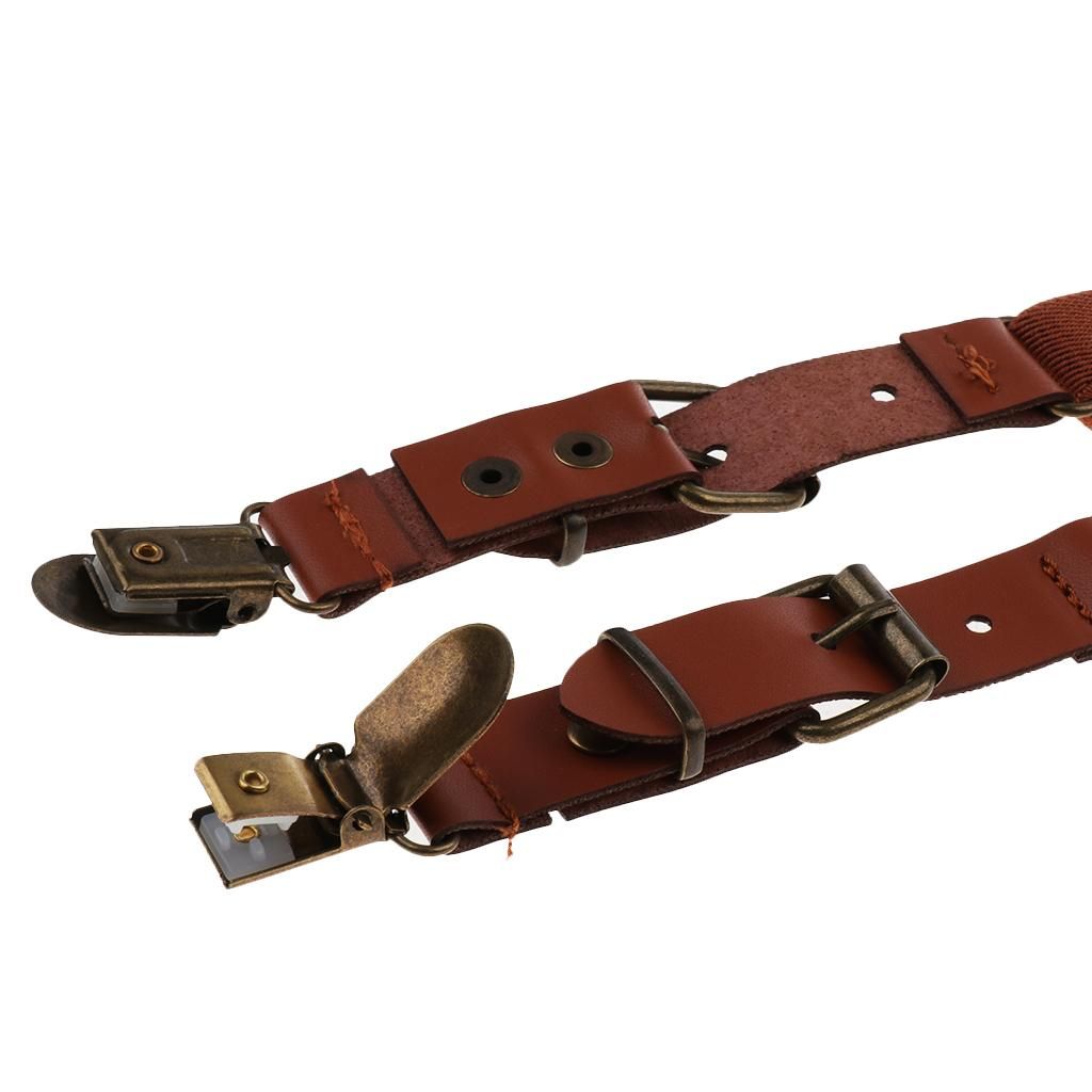 Baby Boys Adjustable Elastic Suspenders Brown