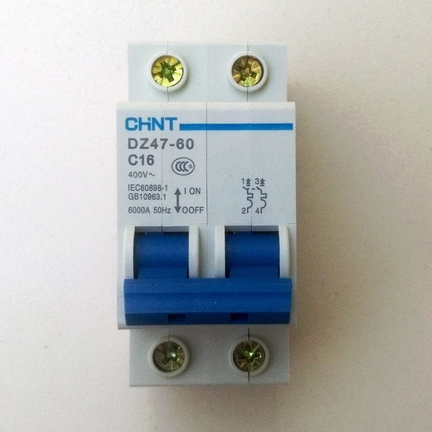 CHINT DZ47-60 C16 2P 16A Household Miniature Circuit