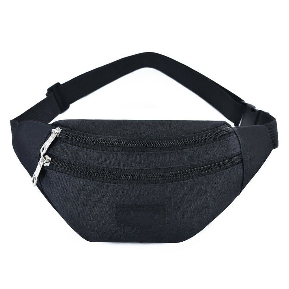 Men Women Fanny Pack Oxford Waterproof Pouch Belt Waist Bum