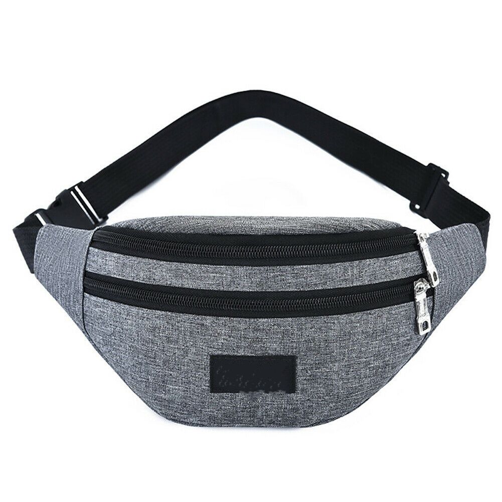 Men Women Fanny Pack Oxford Waterproof Pouch Belt Waist Bum