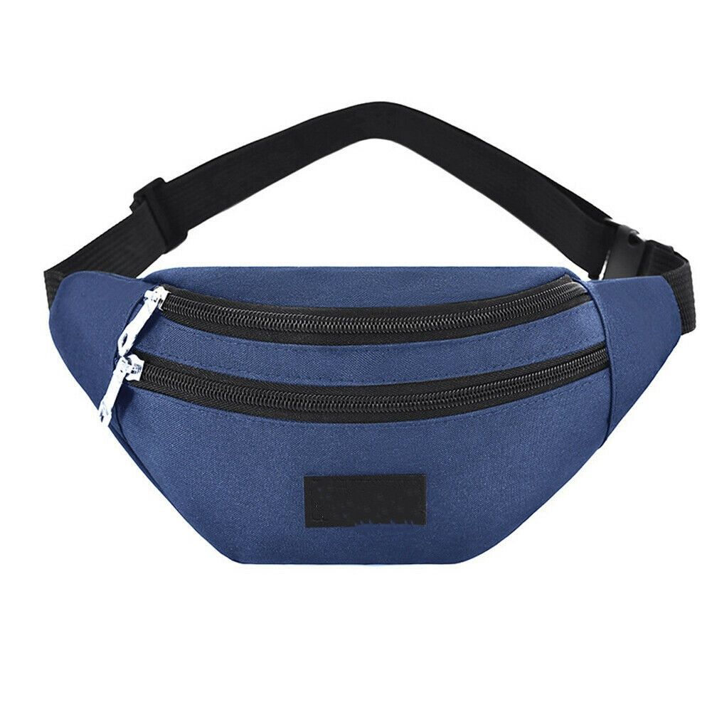 Men Women Fanny Pack Oxford Waterproof Pouch Belt Waist Bum